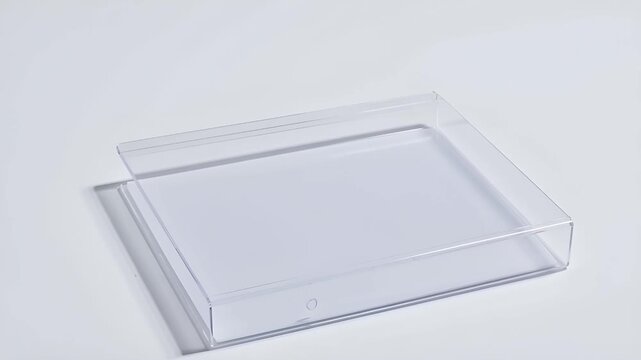 白い背景に空の透明書類フォルダを配置した、静かで整った映像です。
柔らかな光が輪郭とわずかな影を生み、清潔感を演出します。
3月の整理、引き継ぎ、業務移行や区切りの時期を象徴します。