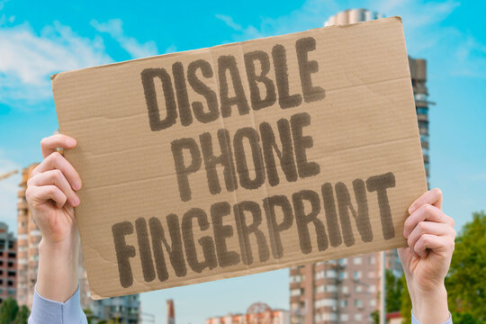 "Disable Phone Fingerprint" Remove touch unlock feature today. DISABLE. FINGERPRINT. PHONE. UNLOCK. REMOVE.