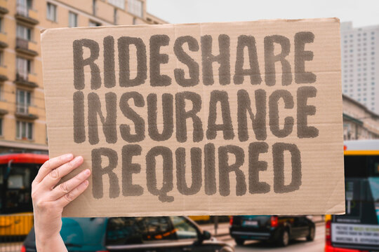 "Rideshare Insurance Required" Uber drivers need commercial coverage. RIDESHARE. INSURANCE. UBER. COMMERCIAL. COVERAGE.