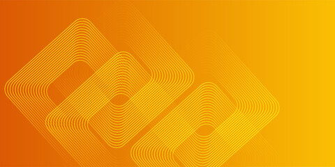 Orange abstract background. Minimal pattern. Vibrant gradient geometric lines. Modern design. Suit for banner, cover, business, flyer, poster, website, brochure, corporate © Ismatil