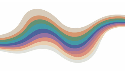 Colorful 3D papercut layered gradient vector background for cover design