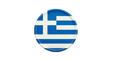 Circular Greek Flag Badge