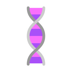DNA Helix Vector Flat Icon Design