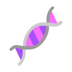 Double Helix Vector Flat Icon Design