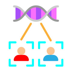 Kinship Test Vector Flat Icon Design