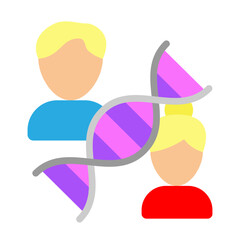 Ancestry DNA Vector Flat Icon Design
