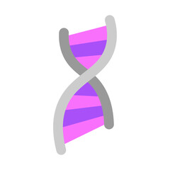 DNA Ladder Vector Flat Icon Design