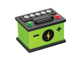 Electric Accumulator icon 3d render illustration 