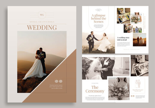 Wedding Magazine Design Layout