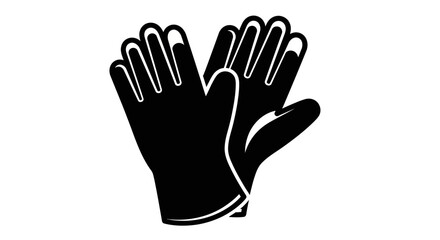 Obraz premium Protective gloves icon, safety equipment