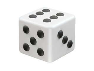 Rolling Dice icon 3d render illustration 