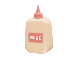 Glue icon 3d render illustration 