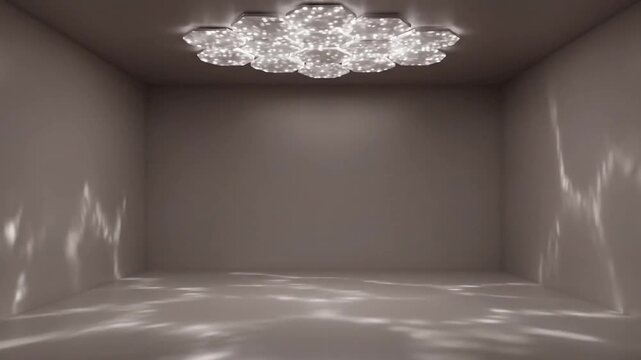 Seamless Looping Background Designed as a versatile, endlessly repeatable background video, providing a calm, futuristic, or elegant aesthetic with geometric light effects.