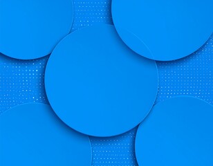 Blue circles overlapping on a dotted background, creating a layered effect