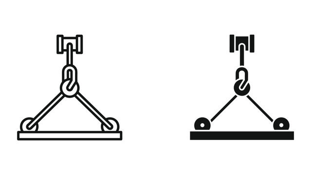 Lifting objects with chain and hook system