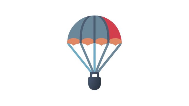  Durable Resistance Training Parachute for Effective Workouts. Design of Fitness and Gym Icons.
