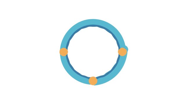  Innovative Weighted Hula Hoop Icon. Design of Fitness and Gym Icons.