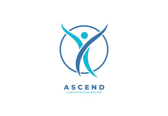 Obraz premium Health body concept logo design for your branding and identity