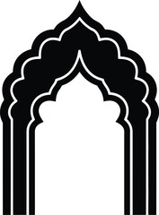 Islamic arch design element