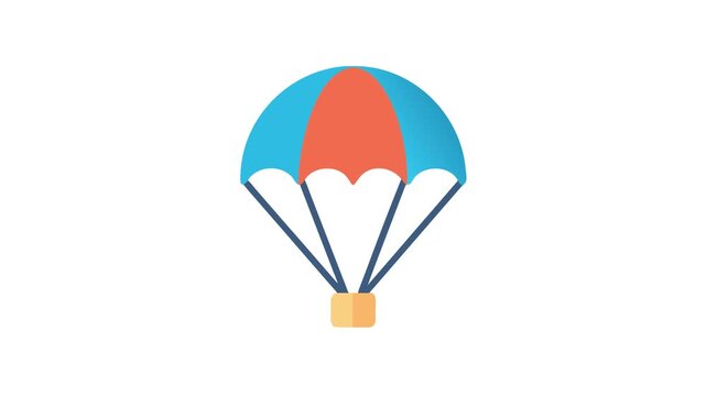  Innovative Speed Parachute Icon. Design of Fitness and Gym Icons.