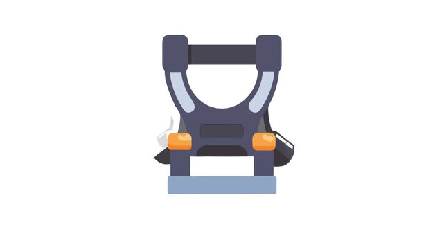  Durable Gym Harness for Strength. Design of Fitness and Gym Icons.
