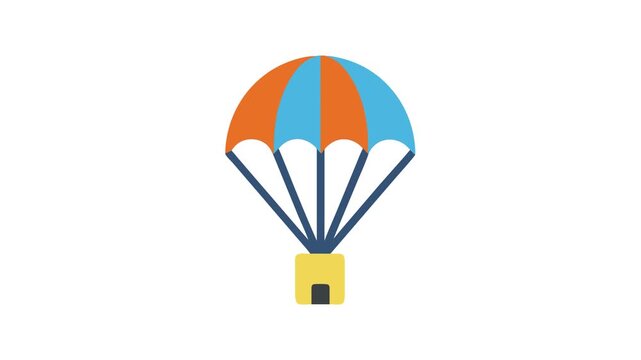  Versatile Speed Parachute Icon. Design of Fitness and Gym Icons.