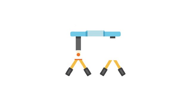  Adjustable Full Body Training Suspension Kit Icon. Design of Fitness and Gym Icons.
