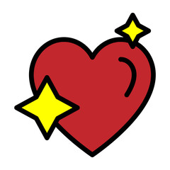 Love Charm Vector Filled Icon Design