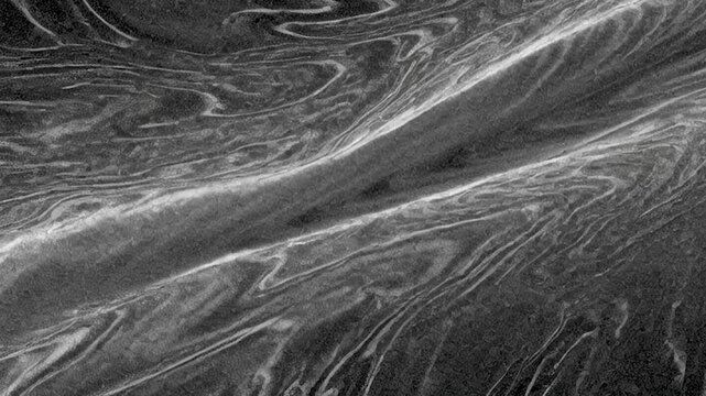 4K footage of abstract black and white fluid wave texture with intersecting lines. generated with AI