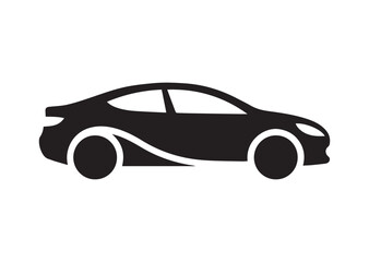 Car Icon, Editable Solid Vector Illustration
