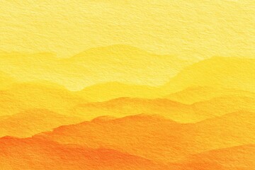 Watercolor depiction of warm-toned layered mountains, creating depth and a soft, artistic effect