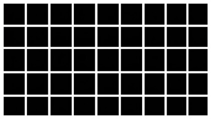 A grid of black squares against a white background, creating an abstract geometric pattern