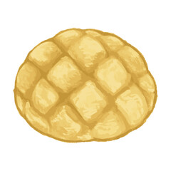メロンパンのイラスト