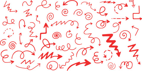 Collection of unique and creative arrow icons in various shapes and designs