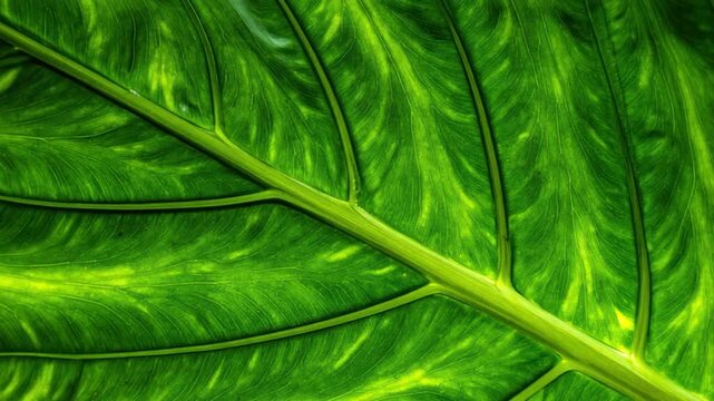 Close up of green leaf texture background.