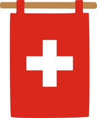 Obraz premium swiss flag