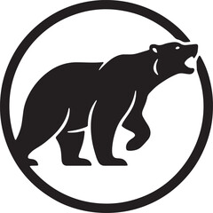 Obraz premium Bear silhouette animal