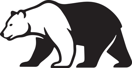 Fototapeta premium Bear silhouette animal