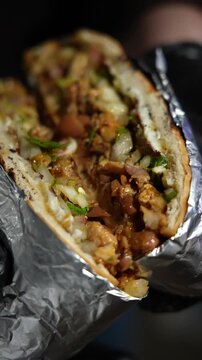 Cheese Pull Perfection: Slow Motion Cutting a Torta
