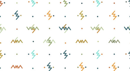 Obraz premium Abstract geometric shapes pattern with dots in muted colors, clean flat design