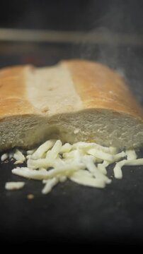 Cheese Melt: Torta Bread Toasting on the Grill