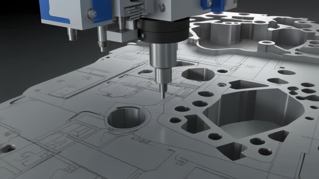 3d modeling Precision CNC Milling Machine on Metalworking Project