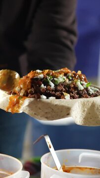 Saucy Layers: Slow Motion Burrito at the Taco Stand