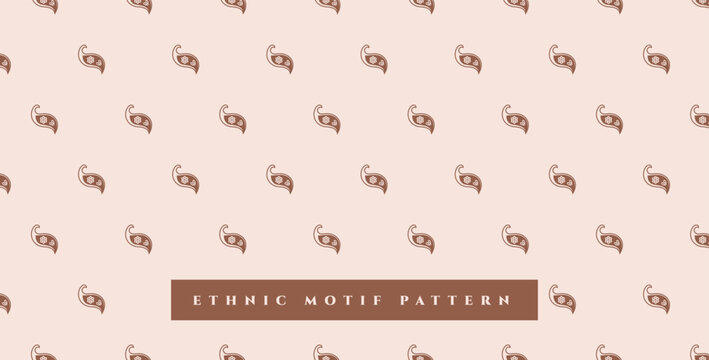 arabic style simple motif pattern background for textile print