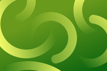 Fototapeta premium Abstract green gradient background with fluid circular wavy dynamic lines