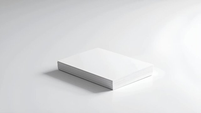 シームレスな白背景に、ロゴのない閉じた名刺入れを単体で配置。
柔らかなスタジオ照明が微細な陰影を生み、奥行きを演出します。
カメラは非常にゆっくりとプッシュインし、余白の静けさを強調。