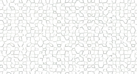 Abstract geometric mosaic pattern with light grey lines on white background, flat design vector