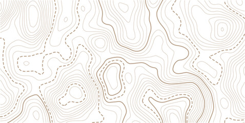 Fototapeta premium Topographic contour map. similarcartography illustration. Topography and geography map grid abstract backdrop.Topographic gold luxury map background. Geographic abstract pattern.