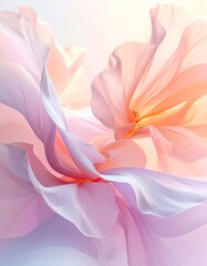 _Abstract organic forms floating in an undefined space,_no reference for scale,_sof