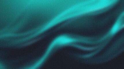 Obraz premium Elegant teal fabric with flowing folds and soft shadows